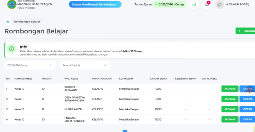 Tidak Bisa Hapus Rombel di EMIS 4.0? Ini Penyebab dan Cara Mengatasinya