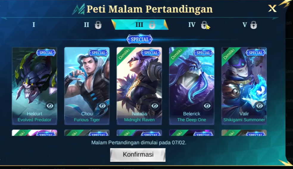 Cara Naik Box Level 5 di Event M7 dan Klaim Skin Lucky Box Tanpa Ribet