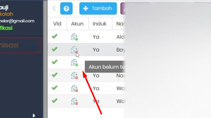 Solusi Akun Silang Merah (Belum Terverifikasi) di Dapodik Terbaru 2026