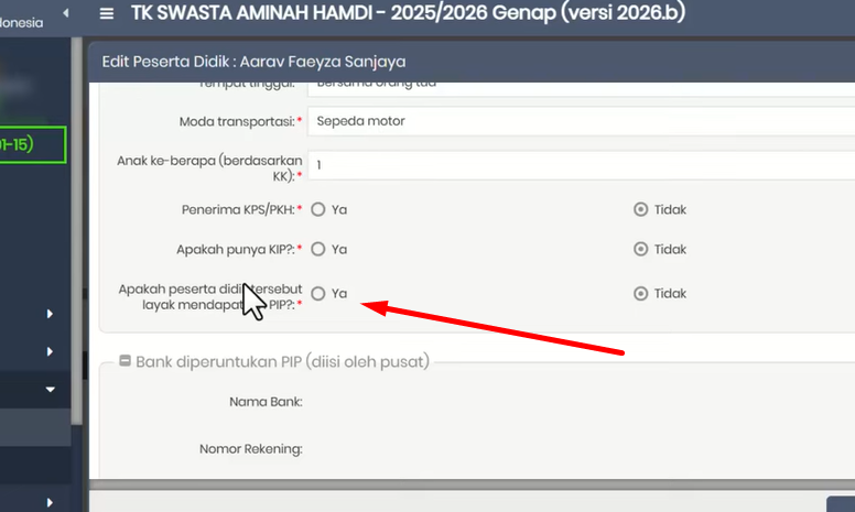 Cara Mengajukan PIP di Dapodik 2026.B Menjelang Cut Off 31 Januari 2026