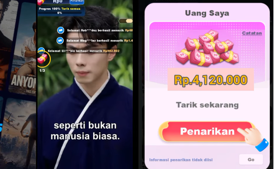 Cara Penarikan Uang di Cash Reels ke DANA dan OVO, Benarkah Bisa Cair? Ini Review Jujurnya
