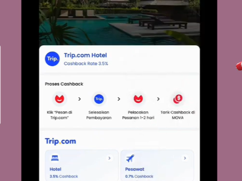 Cara Mendapatkan Cashback dari Trip.com Menggunakan Aplikasi MOVA
