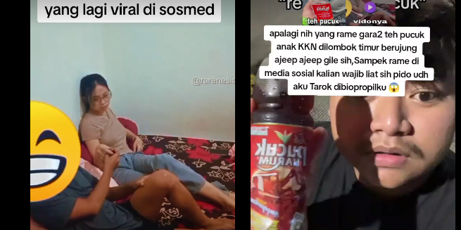 Link Video Teh Pucuk Viral 17 Menit Diminum Mahasiswa KKN Lombok, Benarkah?