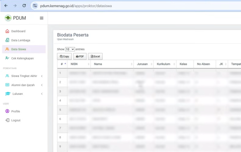 Cara Memperbaiki Data Siswa di PDUM Agar Tidak Gagal Saat Cetak DNT