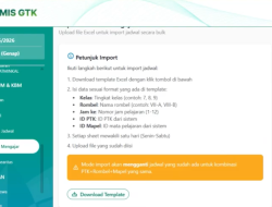 Cara Setting Kurikulum dan Jadwal Mengajar di Emis GTK IMP Terbaru