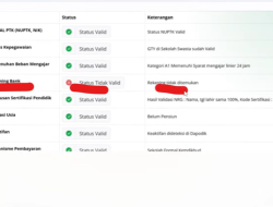 Rekening di Info GTK Silang Merah Status Tidak Valid? Ini Solusinya!