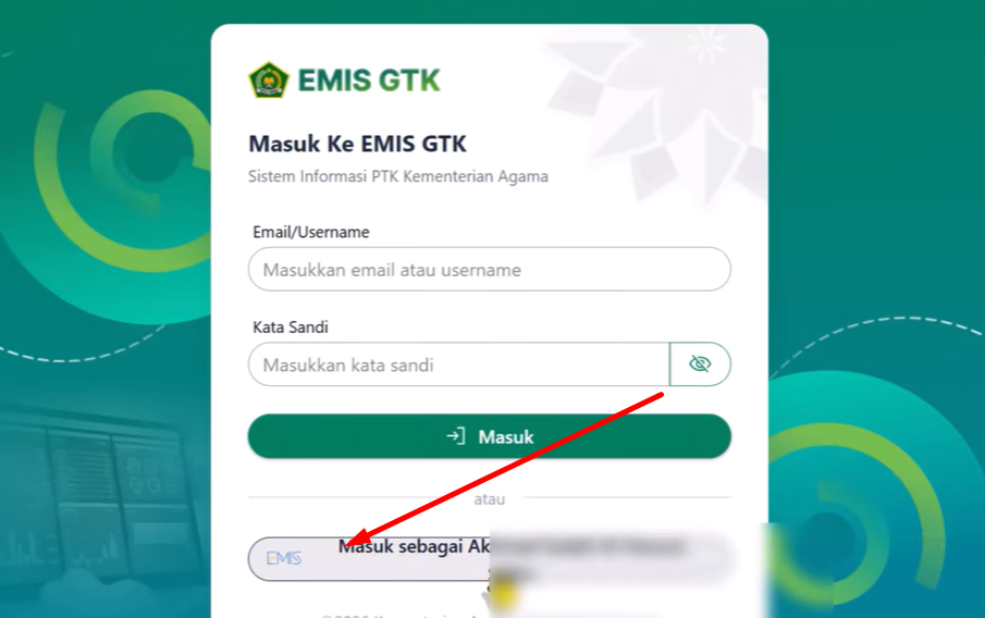 Cara Login Admin dan PTK di EMIS GTK IMP Simpatika 2026 untuk RA, MI, MTs dan MA