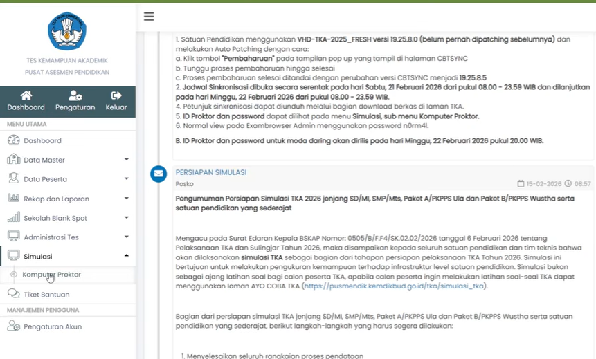 Jangan Sampai Keliru, Ini Rincian Lengkap Tugas Proktor Saat Simulasi TKA SD dan SMP