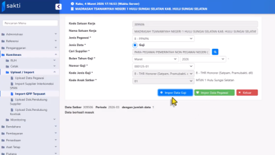 Cara Input SPM THR PPNPN 2026 di Sakti Agar Tidak Ditolak KPPN