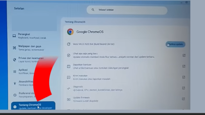 Cara Update Chromebook Supaya Bisa Digunakan untuk TKA SD dan SMP 100% Berhasil