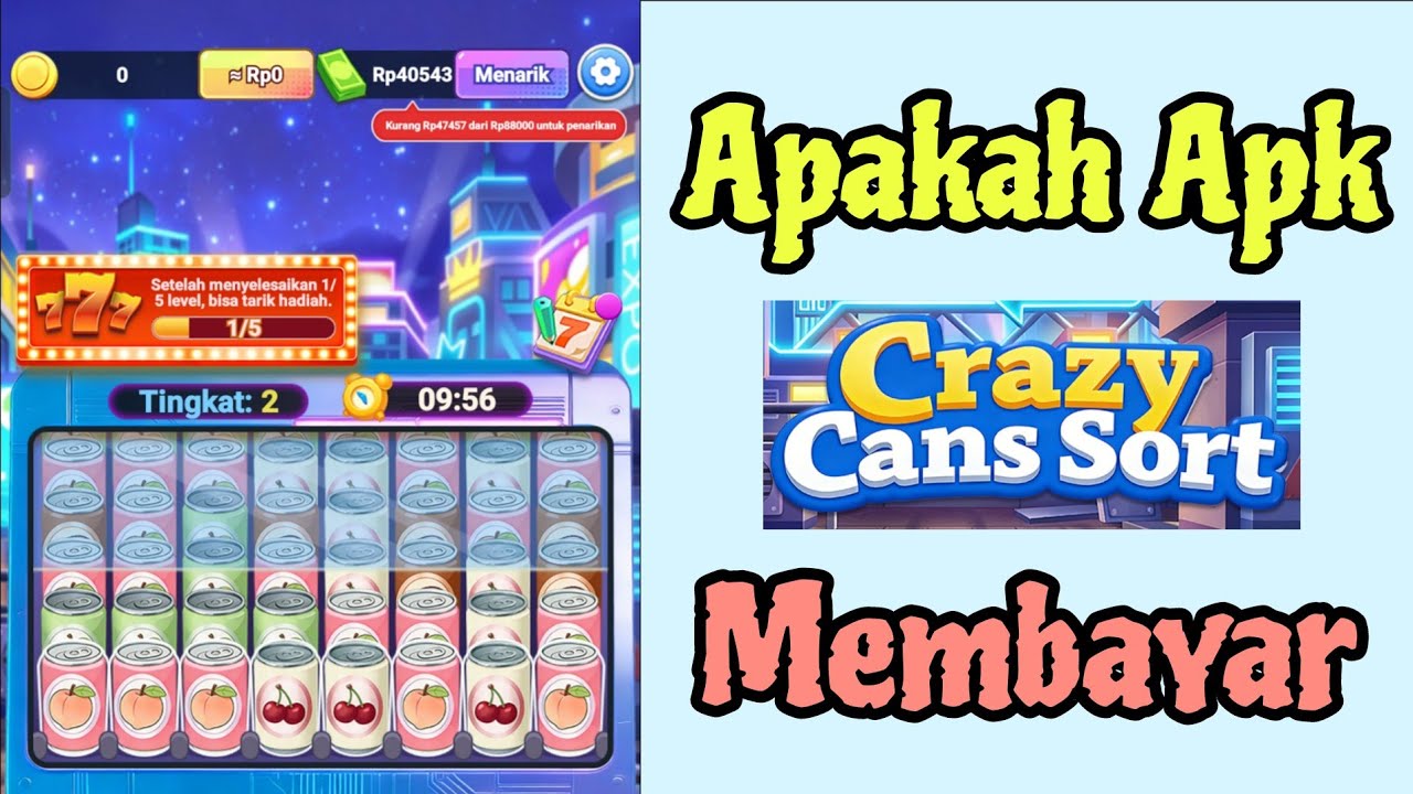 Crazy Cans Sort: Apakah Ini Aplikasi Penghasil Uang yang Sebenarnya?