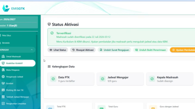 Cara Mengajukan Keaktifan Kolektif (S25a) di EMIS GTK Baru Kemenag
